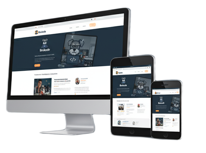 pagina web representando automatización web y diseño profesional en Brukode